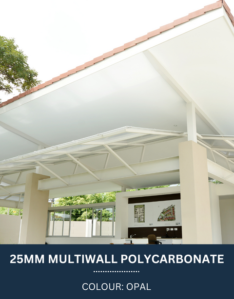 25mm Multiwall Polycarbonate Sheets Opal